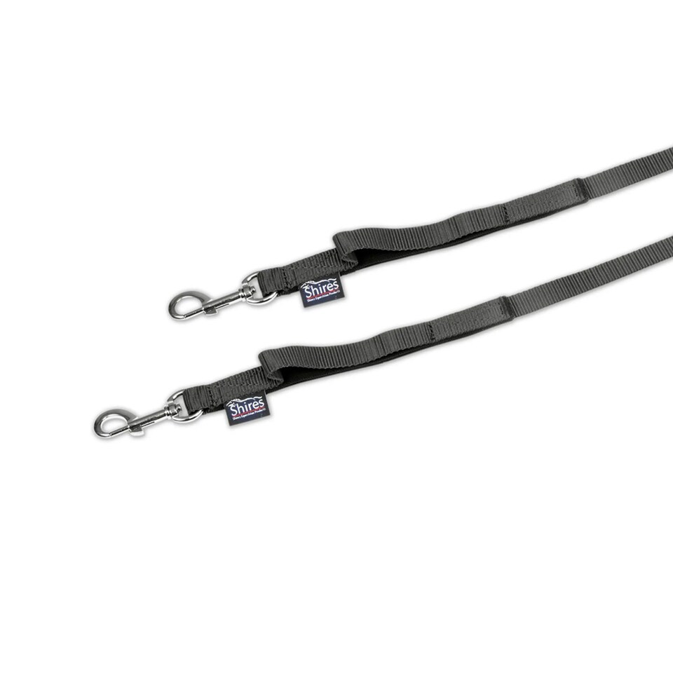 image 1 of Shires Nylon Web Horse Side Reins (Pack of 2) - Black - One Size