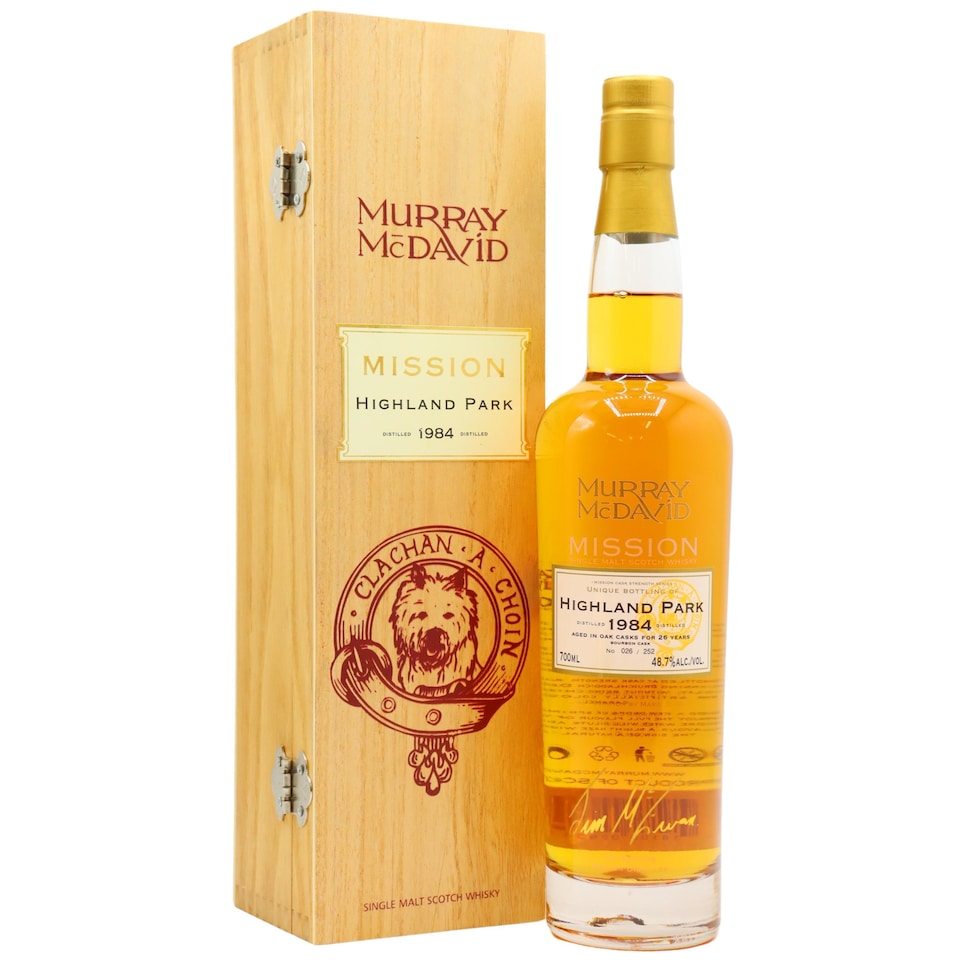 Highland Park Murray McDavid Mission Cask Strength Single Malt Scotch 1984 26 year old Whisky