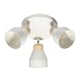 image 2 of Contemporary Scandinavian Designed Triple Spot Ceiling Light in Muted Dove Grey | Grey
