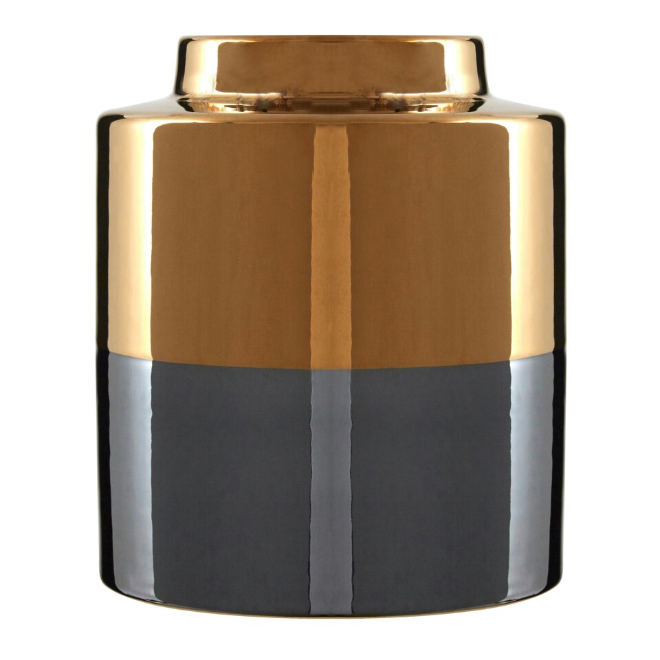 image 1 of Interiors by Premier Dual Tone Small Metallic Finish Vase Multi