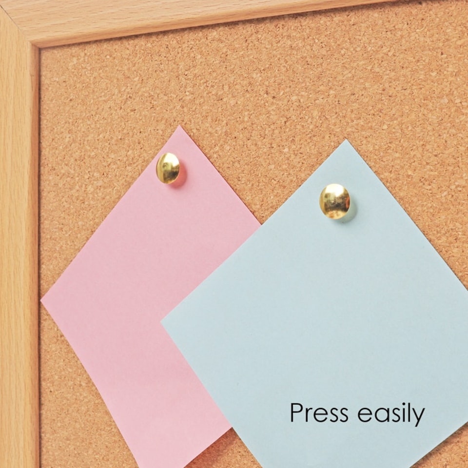 image 1 of Pack of 50 Golden Thumb Tack Push Pins