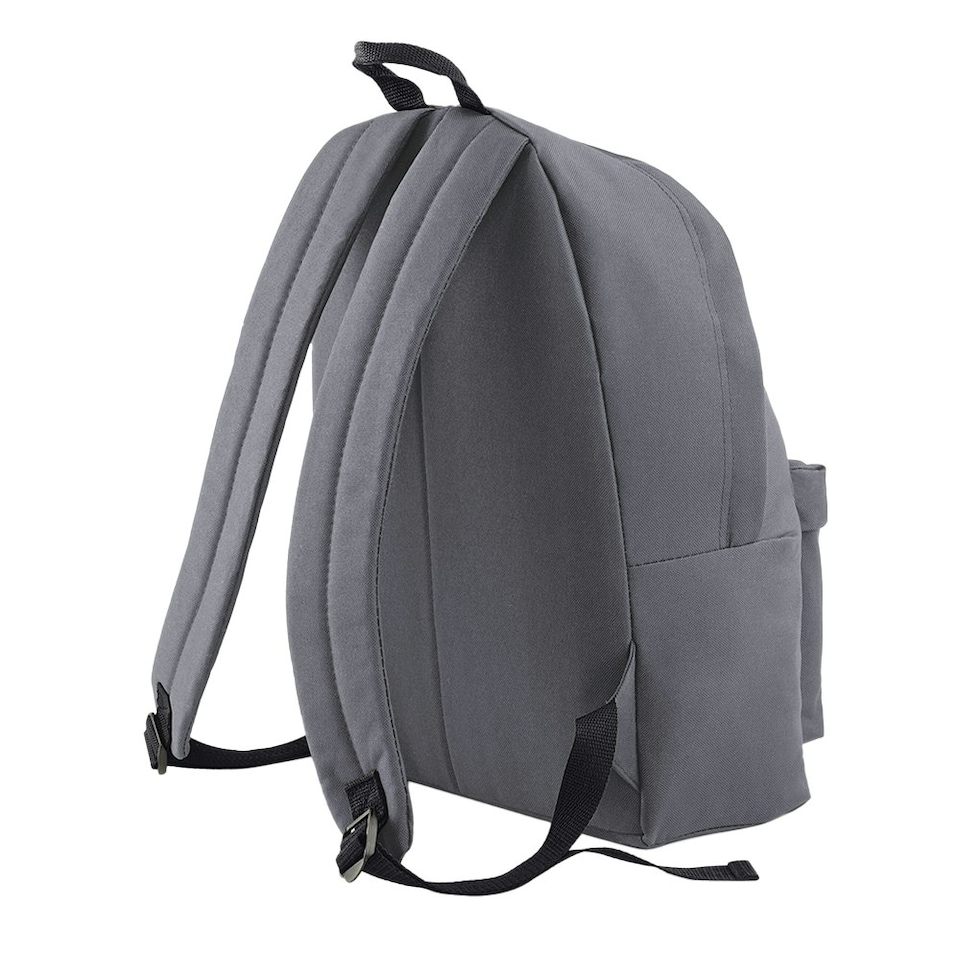 image 1 of Bagbase Maxi Fashion Backpack / Rucksack / Bag (22 Litres) (Pack of 2) - Graphite - One Size Grey
