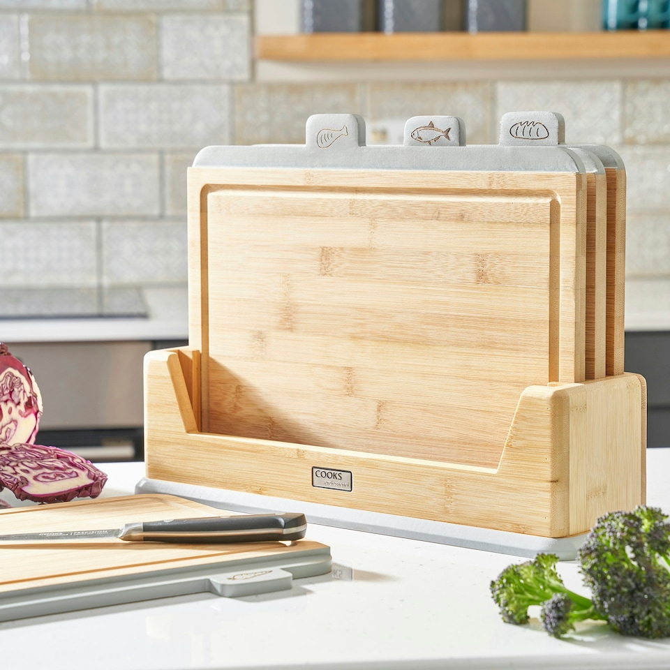 image 1 of Cooks Professional Index Chopping Board Set