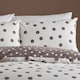 image 3 of Catherine Lansfield Polka Dot Reversible Duvet Cover Set | Brown | Chocolate | Double