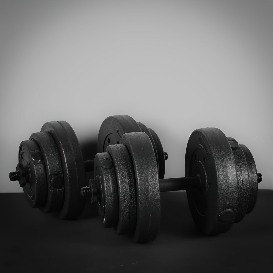 image 1 of GymSets Adjustable Dumbbell Barbell Set V2(60kg Set / With Red Bench +)