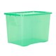 image 4 of Wham Crystal 5 x 80L Stackable Plastic Storage Boxes with Lids Green