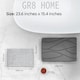 image 2 of Diatomite Stone Bath Mat Grey Absorbent Drying Non Slip Bathstone Bathroom Rug Grey