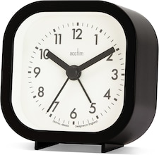 Acctim Robyn Mini Bedside Alarm Clock | Black | Black