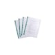 image 3 of Elba Hamelin A4 Glass Clear Standard Punched Pockets, Multipunched Green Strip, 55 Microns, Box of 100, 400002137