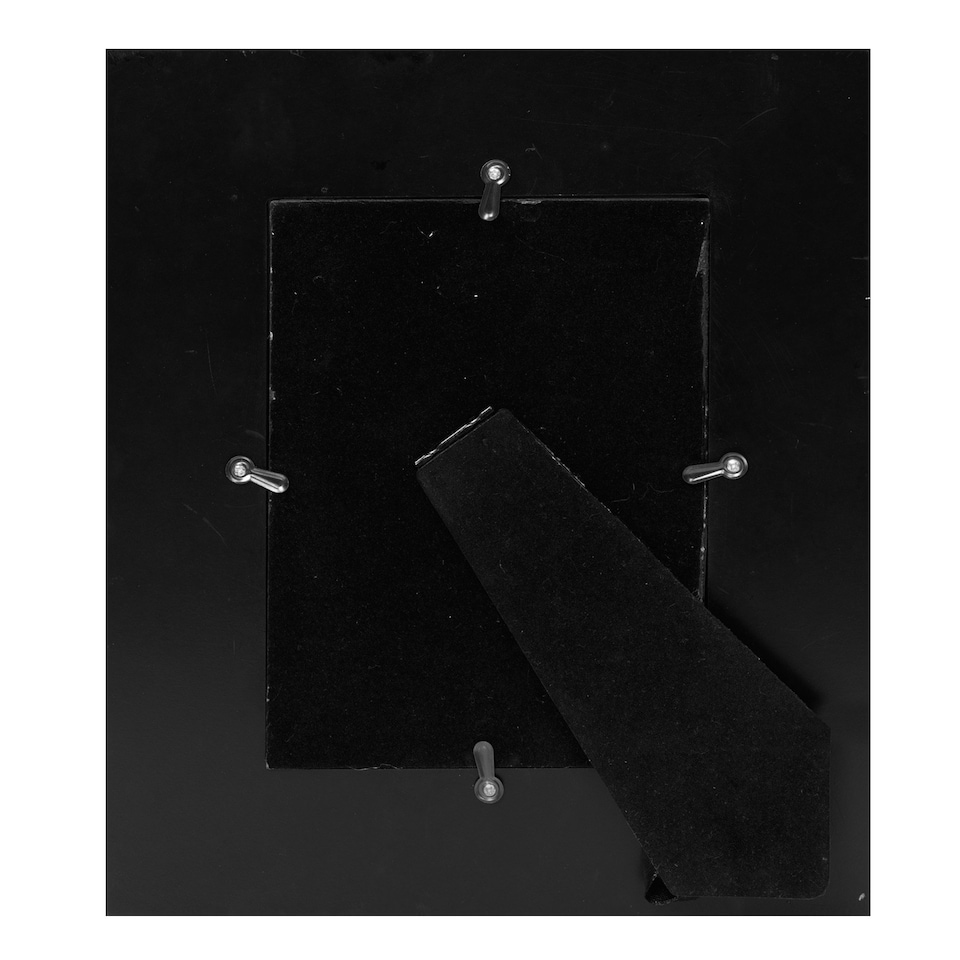 image 1 of Hestia Mirror Glass with Crystal Egde Photo Frame 5" x 7" Silver | One Size