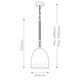 image 3 of Hinkley Nash Dome Pendant Ceiling Light Traditional Antique Nickel 1x E27