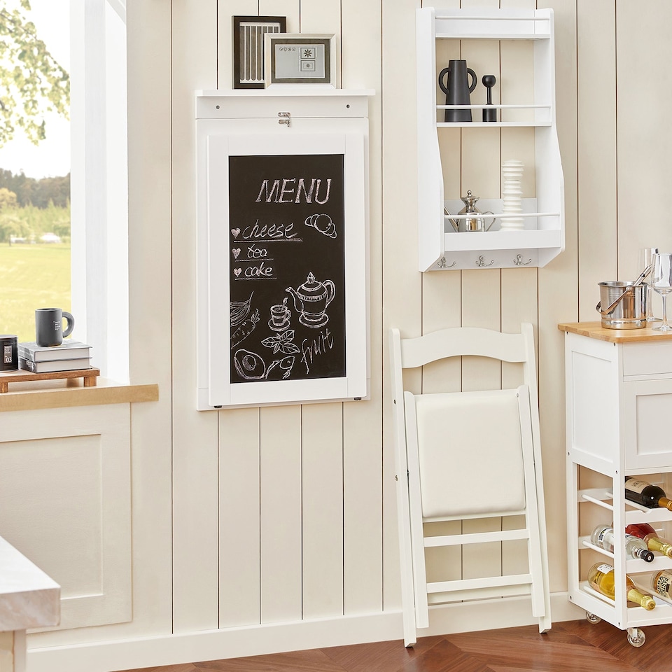 image 1 of SoBuy FWT20-W,Folding Wall-mounted Drop-leaf Table Dining Table