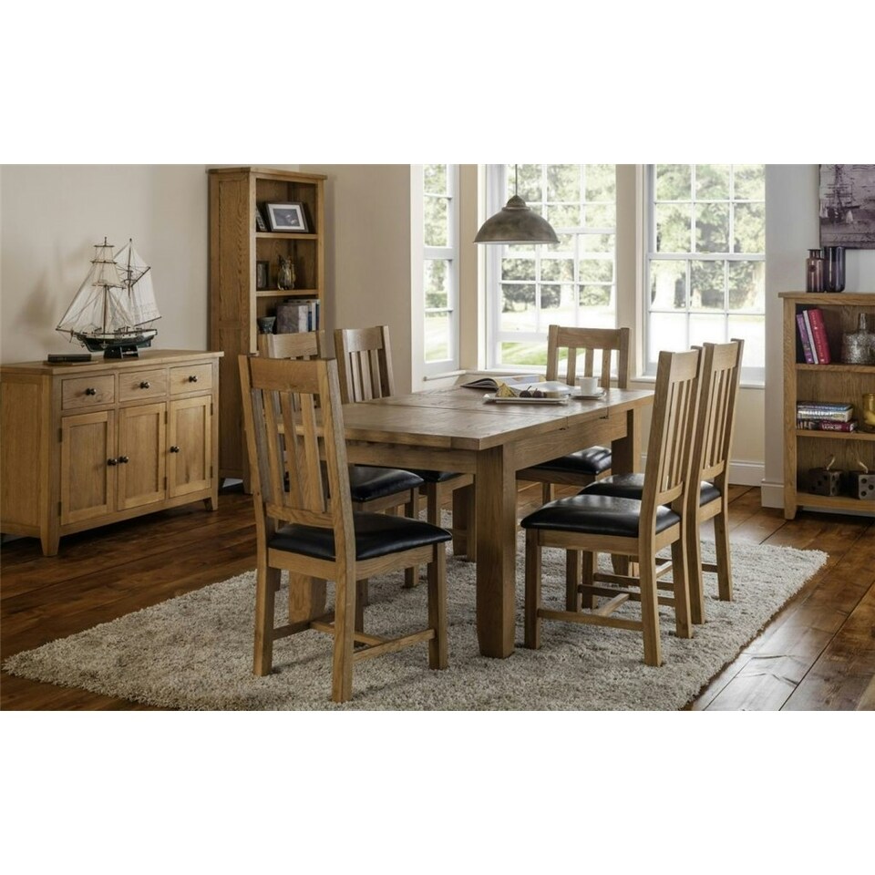 image 1 of Classic Waxed Oak Tall Bookcase Brown