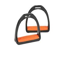 Compositi Unisex Adult Premium Profile Horse Stirrups - Orange - One Size