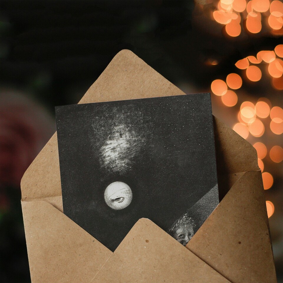 image 1 of Odilon Redon Art Card Angel of Certitude and Questioning Eye