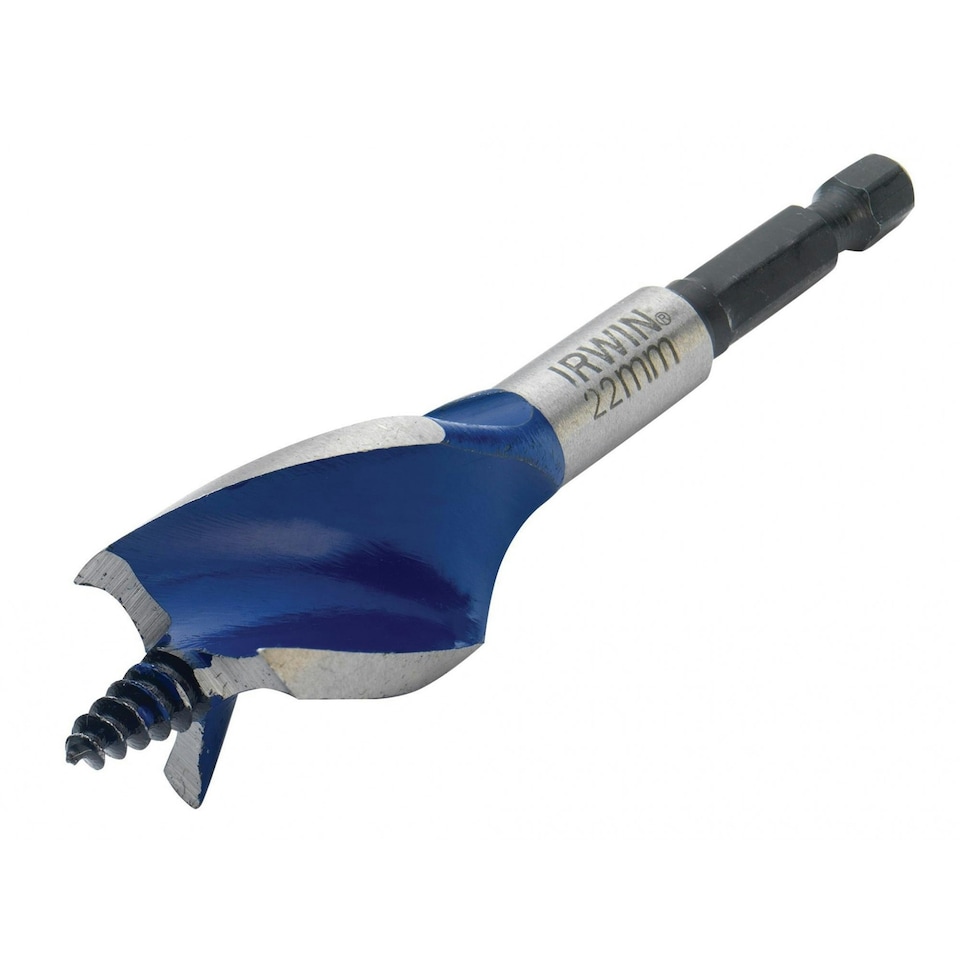 image 1 of Irwin Blue Groove 6x Stubby Wood Bit - Multi Colour - 22mm