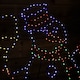 image 6 of 1m x 78cm Light up Standing Christmas Snowman with 390 Multi-Coloured LEDs