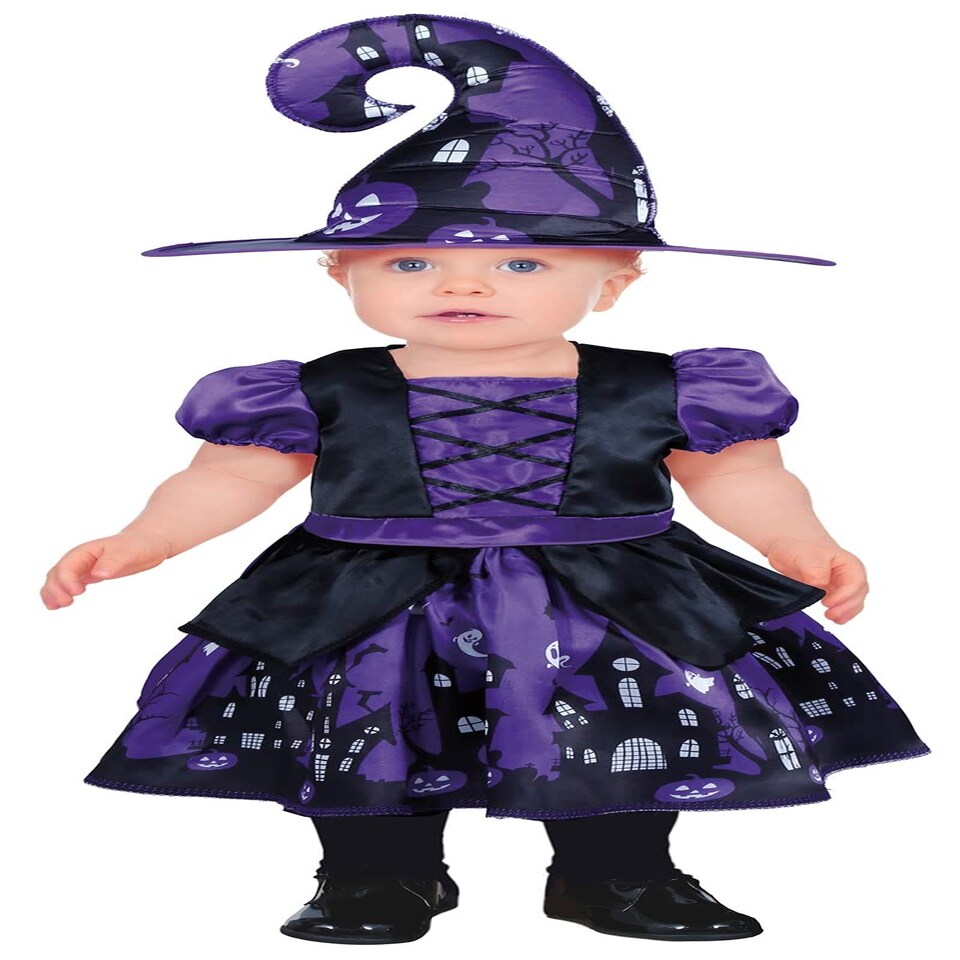 image 1 of Fancy Dress Child Purple Witch - 12-18 m