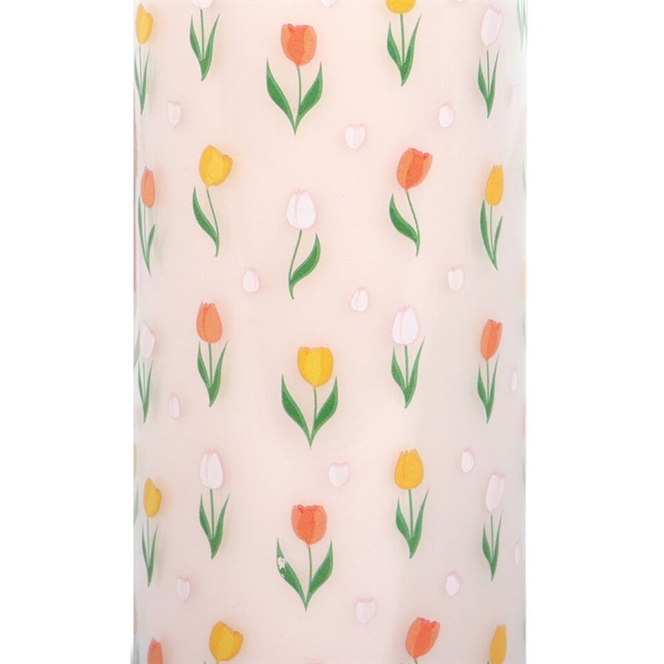image 1 of Something Different French Tulip Tube Candle | Pink | Pastel Pink/Yellow/Orange | One Size | 1