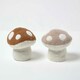 image 2 of Homescapes Luxury Fabric Mushroom Doorstop Set of 2