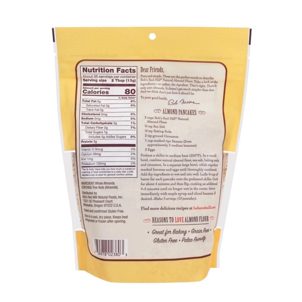 image 1 of Bob's Red Mill Natural Almond Flour 453g | White