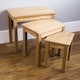 image 4 of Vida Designs Oakridge Set of 3 Nest of Tables Sofa Side End Table, Oak