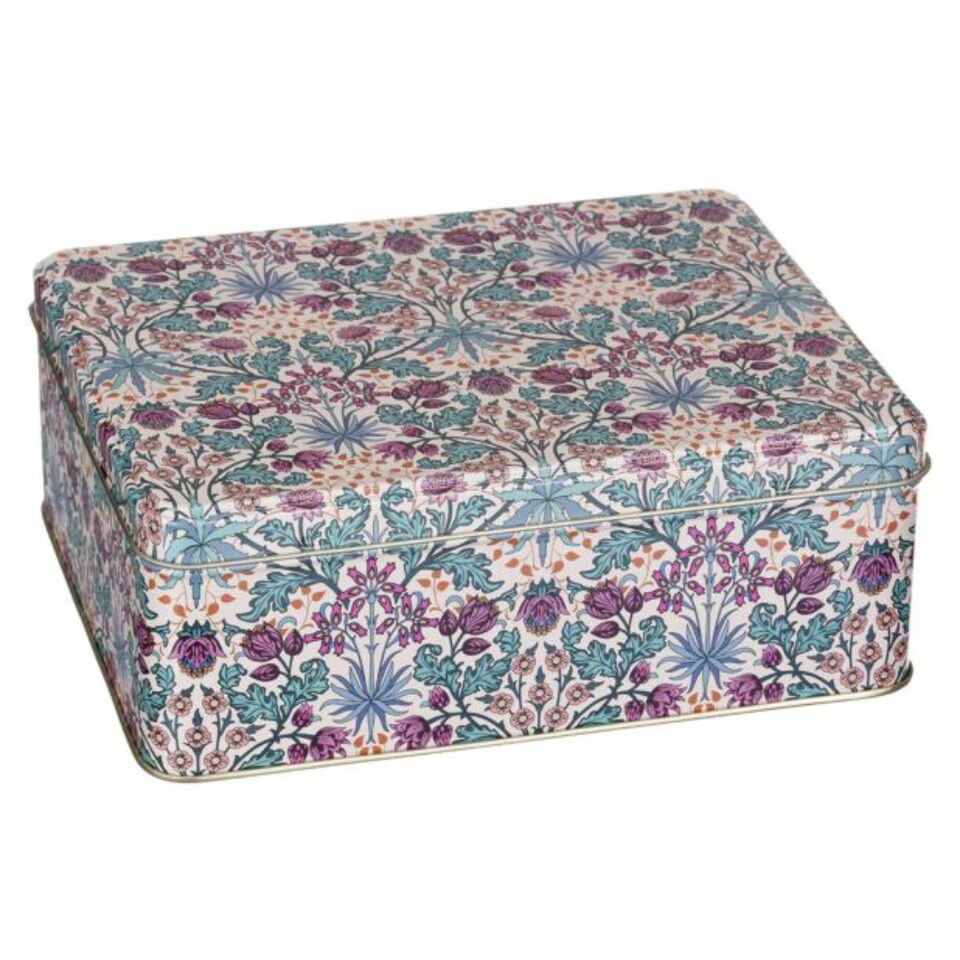 image 1 of Elite Tins Arts & Crafts - Hyacinth Deep rectangular