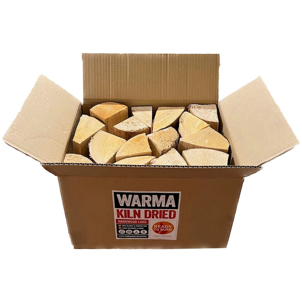 image 1 of Warma Hardwood Silver Birch Firewood Logs - 2 x 23L Boxes