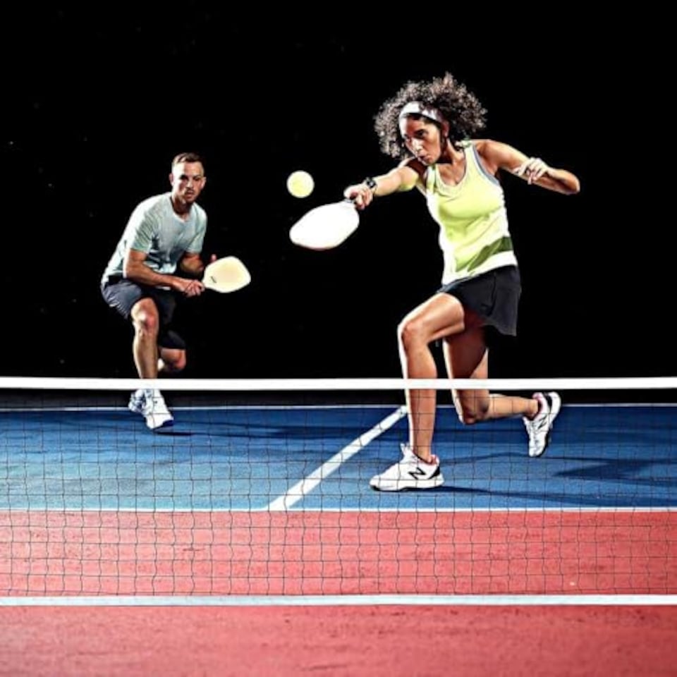 image 1 of Franklin Sports Half Court Size Pickleball Net By Pickleball - Includes 10Ft Net, (2) Paddles, And (2) X-40 USA Pickleball Approved Pickleballs