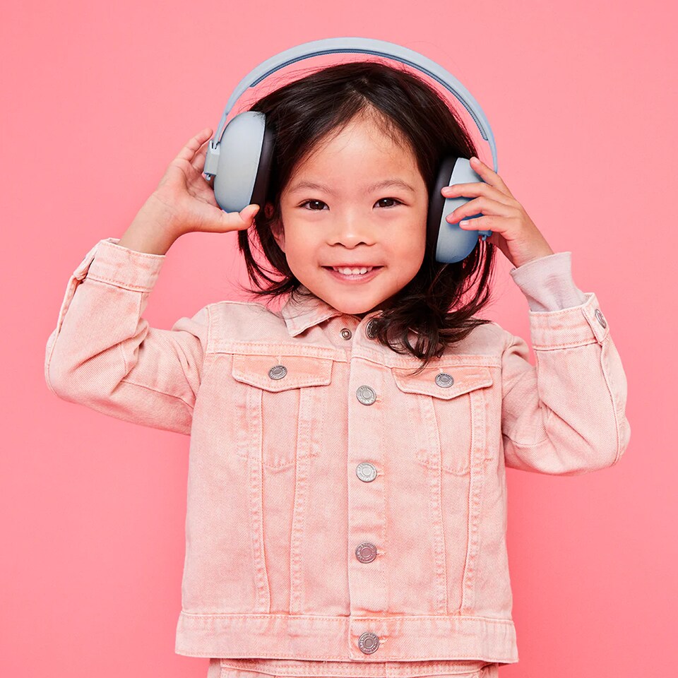 image 1 of Kreafunk Hush Kids Protective Earmuffs - Cloudy Blue