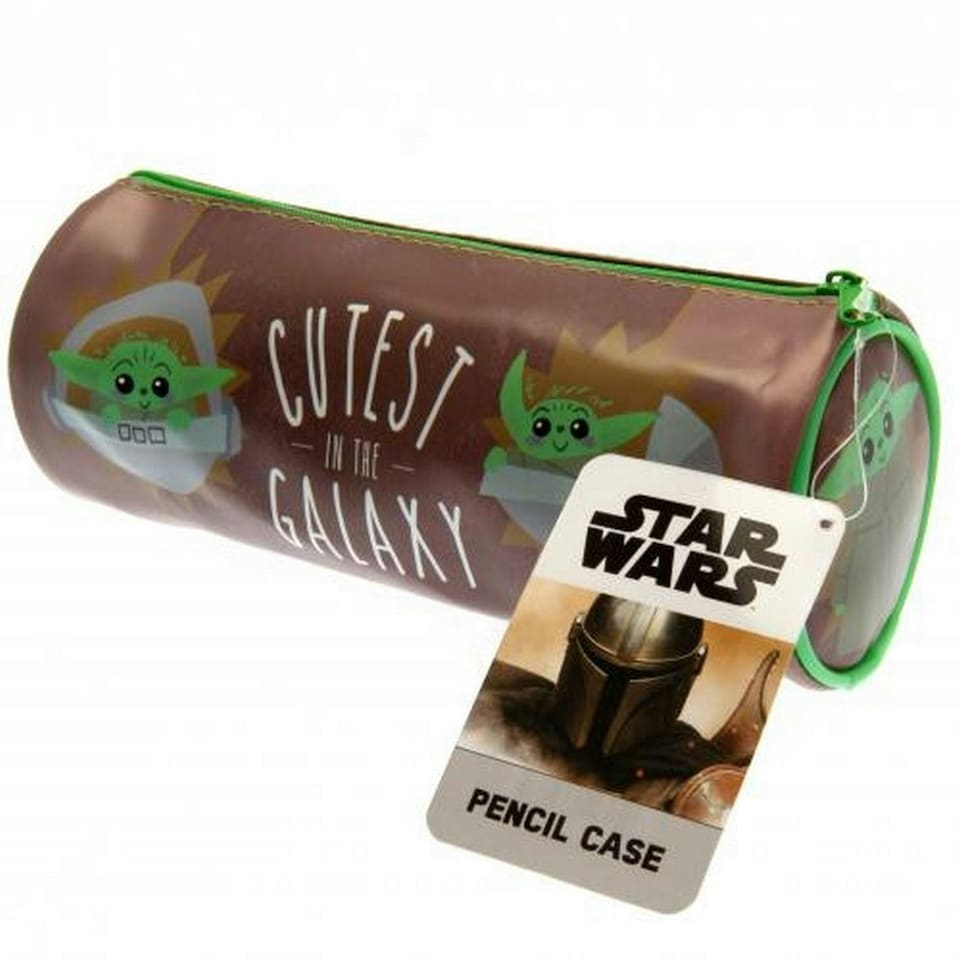 image 1 of Star Wars The Mandalorian Pencil Case - Brown/Green - One Size