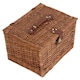 image 4 of Light Steamed 35cm Wicker Chest Hamper | Brown | Brown | One Size