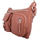 image 2 of London Leathergoods Womens Smooth Genuine Leather Cross Body / Shoulder Bag | Brown | Tan