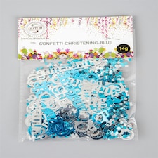 4 Packs of Blue Christening Confetti (14g)