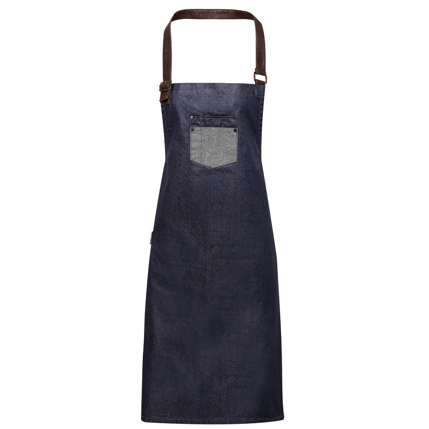 Premier Division Bibbed Apron Blue Indigo Denim One Size 1