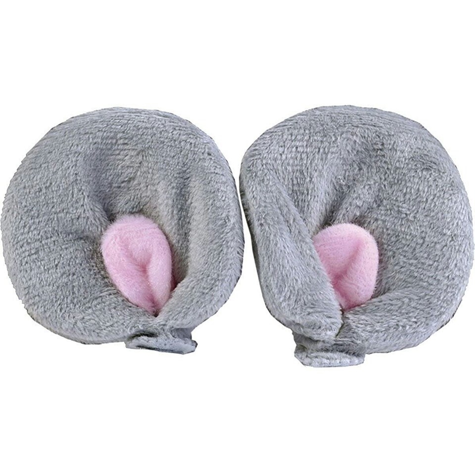 image 1 of Bristol Novelty Unisex Mouse Ear Clip Ons - Grey/Pink - One Size One Size