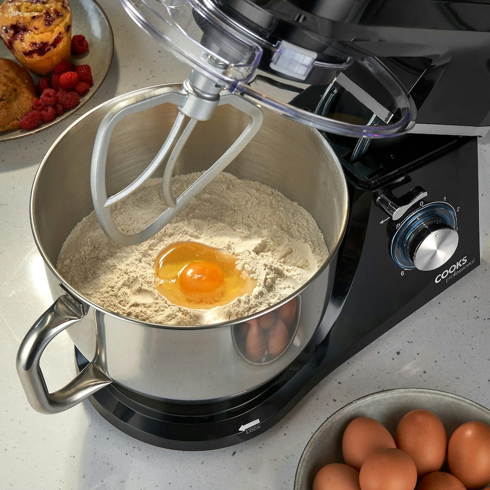 image 1 of Cooks Professional Stand Mixer | 1200W | 7 Litre Mixing Bowl | 8 Speed Settings | Black