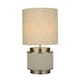 image 5 of Marriot Natural Hessian and Satin Nickel Table Lamp Cream