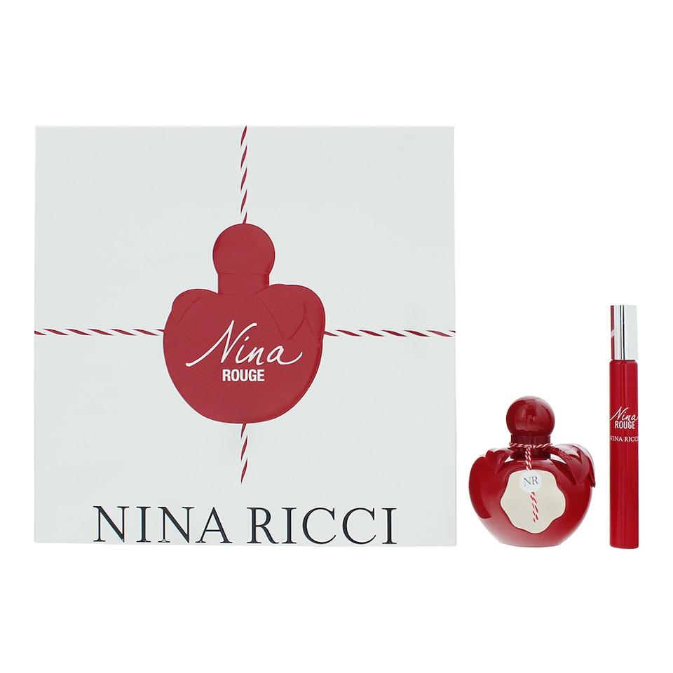 image 1 of Nina Ricci Nina Rouge Eau de Toilette 50ml + 10ml Rollerball Gift Set For Her