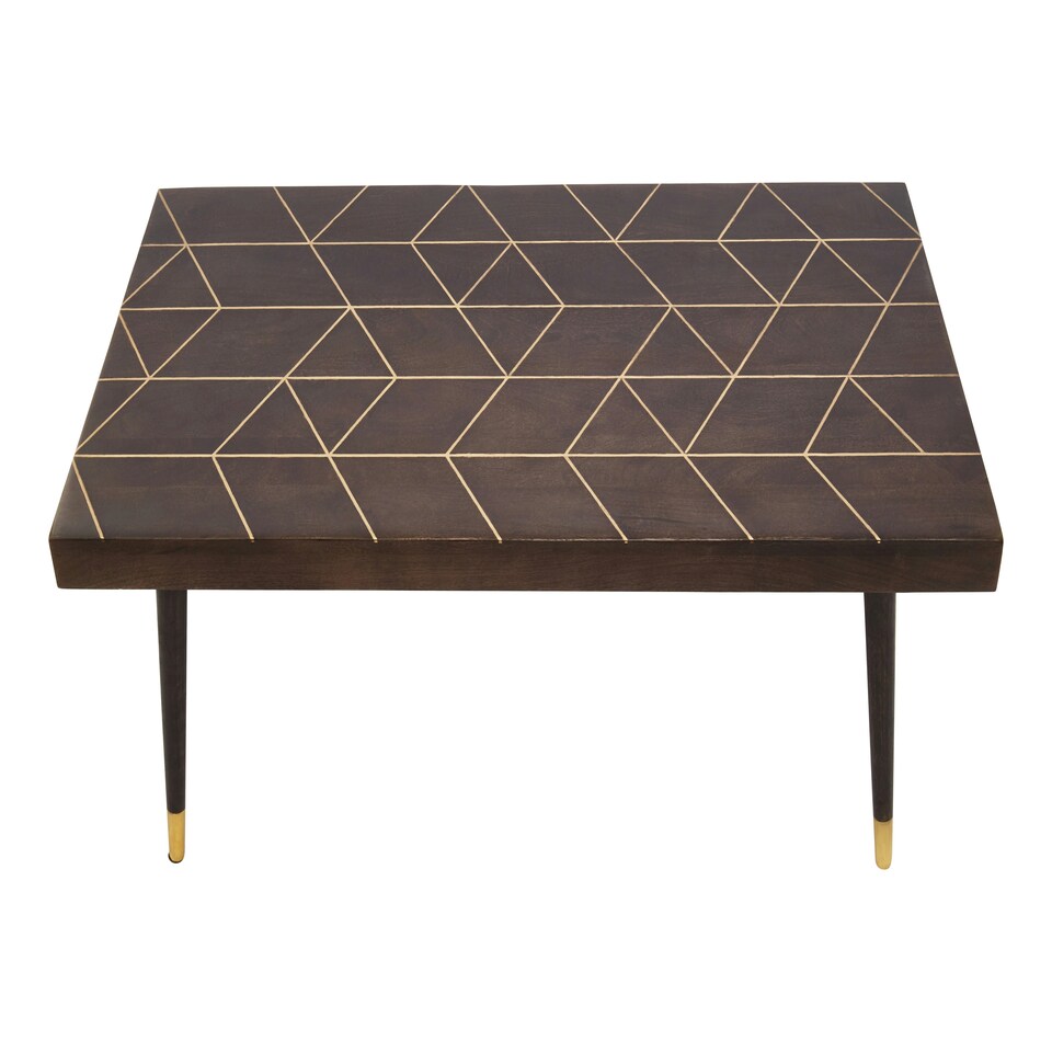 image 1 of Interiors by Premier Mango Wood And Gold Finishing Coffee Table Brown