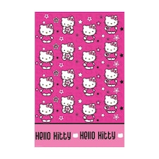 Hello Kitty Plastic Stars Tablecloth - Pink/White - One Size