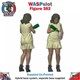 image 2 of Trackside Unpainted Figures Party Ladies x 3 Scenery Set 128 1:32 Wasp