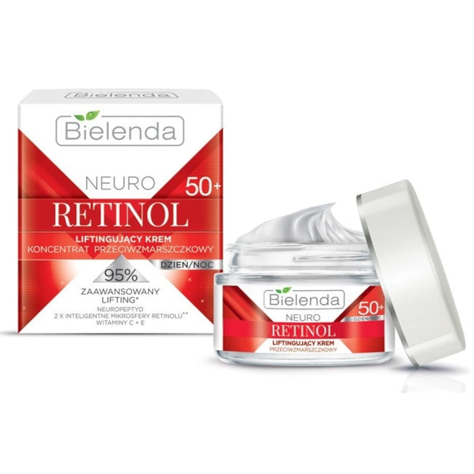 image 1 of Bielenda Neuro Retinol Lifting Anti Wrinkle Cream Concentrate 50+ Day Night 50ml