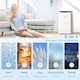 image 4 of HOMCOM 14000 BTU Portable Air Conditioner Unit with Heater, WiFi Smart App