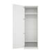 image 3 of Austen 1 Door Wardrobe - Engineered Wood/Metal - L58 x W50 x H220 cm - White/Gold White