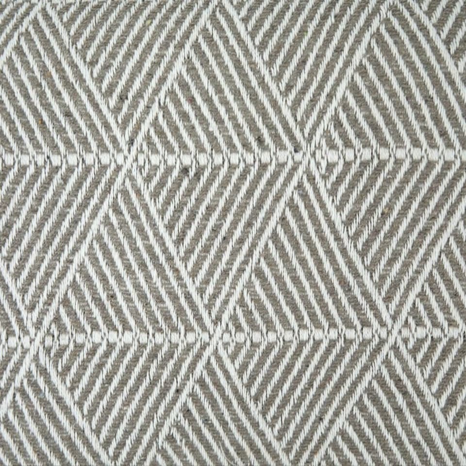 image 1 of Geo Diamond Collection Recycled Cotton Throw in Natural (50" x 60") Brown | Natural