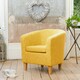 image 2 of Alderwood Fabric Tub Chair - Yellow