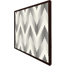 Geometric zig zag (Picture Frame) Brown | XS