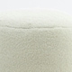 image 5 of icon Iggy Borg Fleece Bean Bag Pouffe Off White Large Footstool White