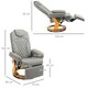 image 3 of HOMCOM Recliner Leisure Armchair with Wood Base Footrest